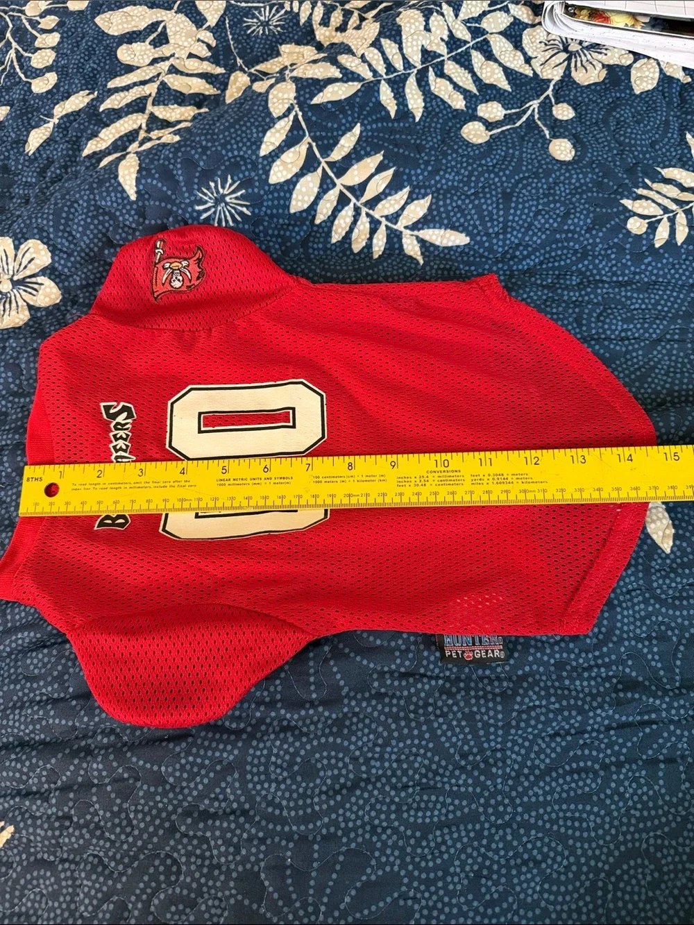 Buccaneers Hunter Pet Gear Red Pet Jersey Size M